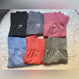 Gymshark vital Seamless Leggings - Multi Color bundle M